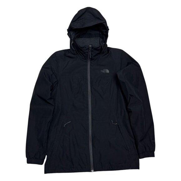 THE NORTH FACE DryVent Black Water Resistant Windbreaker Fleece Jacket Womens XS - Picture 1 of 8